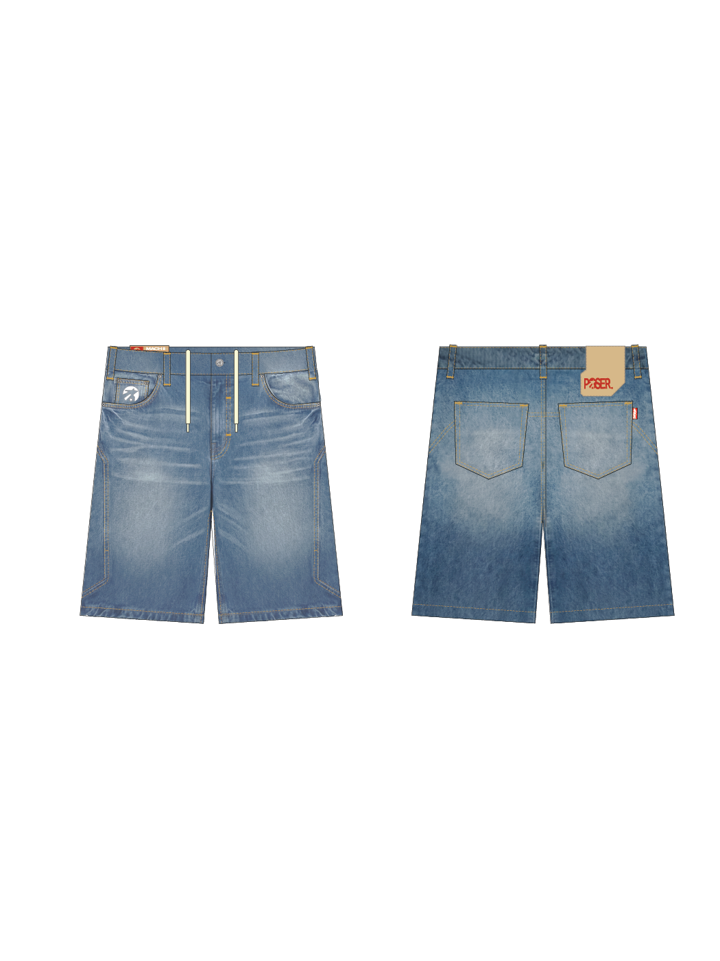 Pelican Jorts Light Blue